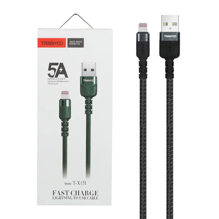 کابل تبدیل USB به لایتنینگ ترانیو مدل X15I طول 1 متر - یزد موبایل