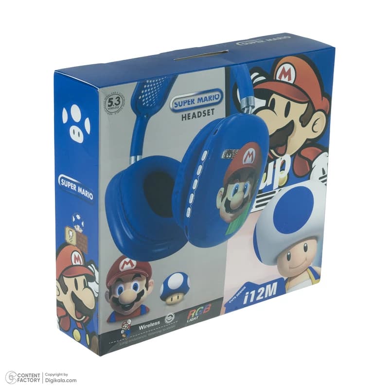 هدست بلوتوثی مدل Super Mario i12M - تصویر 1
