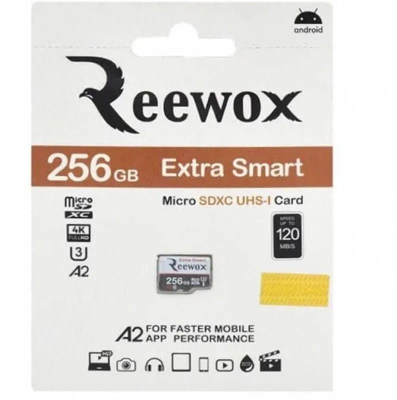 کارت حافظه microSDXC ریووکس مدل Extra Smart A2 کلاس 10 استاندارد UHS-I U3 ظرفیت 256 گیگابایت - یزد موبایل