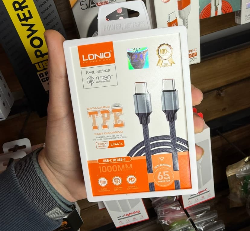 کابل شارژ دو سر تایپ سی الدینیو LDNIO مدل LC-441C - یزد موبایل